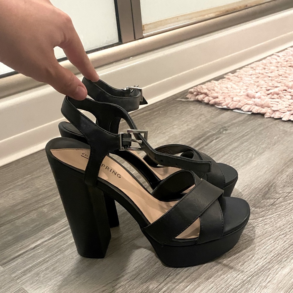 Call it Spring chunky heels size 6!